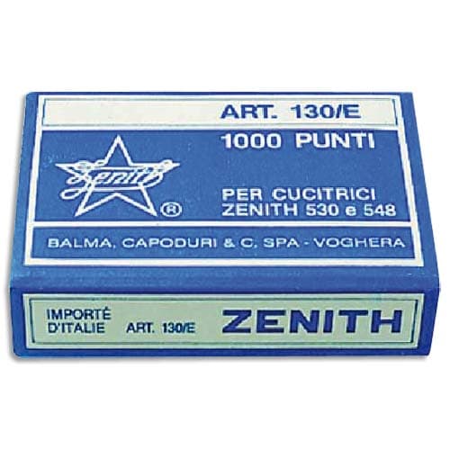 ZENITH Boîte de 1000 agrafes 130/E - 6/4 en acier 111511 photo du produit Principale L