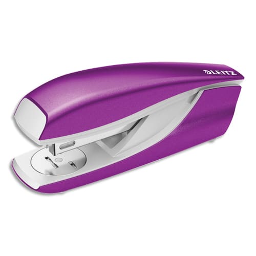 LEITZ Agrafeuse NEXXT Violet - En métal - Capacité 30 feuilles - Agrafes 24/6 - Livrée en Boîte photo du produit Principale L