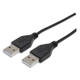 APM Câble USB 2.0 AA Mâle/Mâle 1,8m Noir 570306 photo du produit