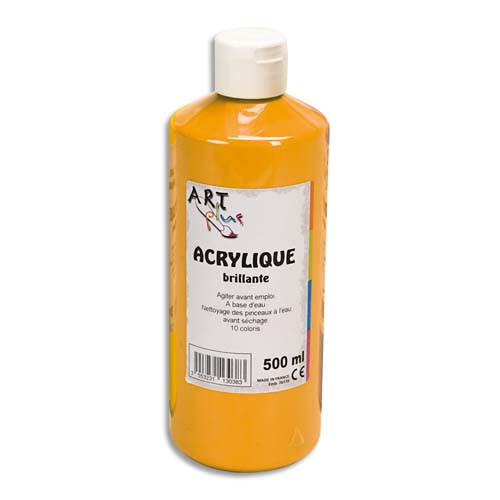 ART PLUS Acrylique brillante 500ml Orange photo du produit Principale L