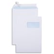 GPV Boîte de 250 pochettes vélin Blanc 90g C4 229x324mm auto-adhésives avec fenêtre 50x110mm photo du produit