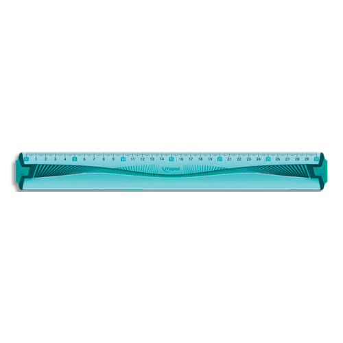 MAPED Règle plastique 30 cm - incassable - disponible dans différentes couleurs photo du produit