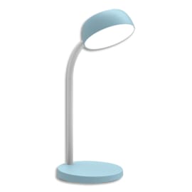 UNILUX Lampe de bureau LED TAMY. Bras flexible pivotant à 360°. 6 kWh/1000h, 3 000K, 20 000h. Bleue photo du produit