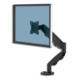 FELLOWES Bras porte-écran simple réglable EPPA, 1 écran jusqu'à 39'', noir, 9683101 photo du produit