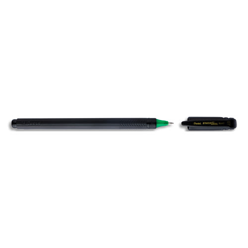 PENTEL Roller gel 0,7 mm vert fabriqué à partir de 96% de matières recyclées rechargeable. photo du produit Principale L