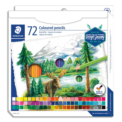 STAEDTLER® 146C Design Journey - Etui carton 72 crayons de couleur assortis photo du produit Principale L