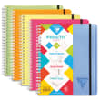 CLAIREFONTAINE Cahier Linicolor Proactive spirale PP 180p 5x5 format 16x21cm. Coloris assortis Fresh photo du produit