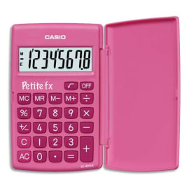 CASIO Calculatrice de bureau 12 chiffres Rouge/Rose (Fuchsia)  MS-20UC-RD-S-EC