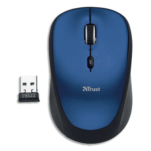 TRUST Souris sans fil bleu YVI ECO photo du produit Principale L