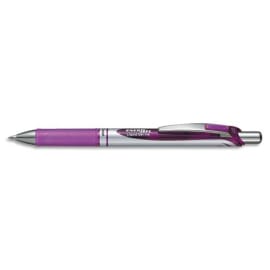 PENTEL Roller à encre gel ENERGEL RT rétractable pointe moyenne coloris Violet BL77-V photo du produit