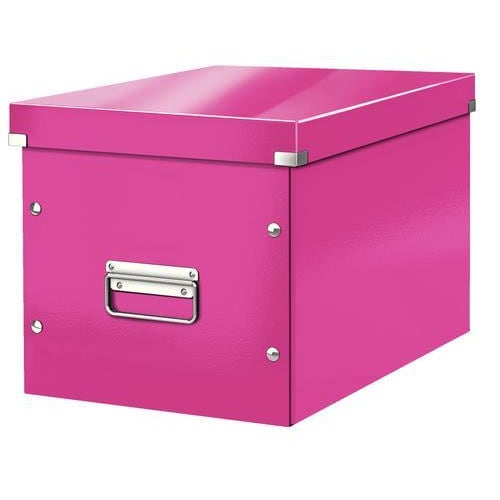 LEITZ Boîte CLICK&STORE cube format L. Coloris Rose photo du produit Principale L