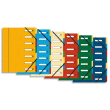 EXACOMPTA Trieur HARMONIKA en carte lustrée 7 compartiments. Avec fenêtre et élastiques. Coloris assortis photo du produit