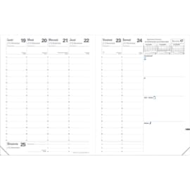 QUO VADIS Semainier Planning RECHARGE 21x27cm Cousu 13 mois décembre-décembre 90g photo du produit