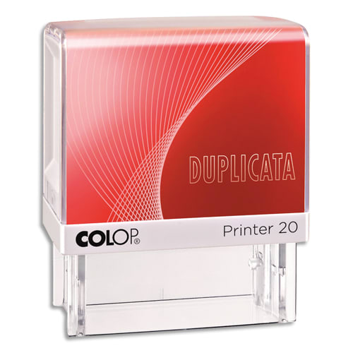 COLOP Timbre formule DUPLICATA - Printer 20 L à encrage automatique Rouge. Dim.empreinte 14x38mm photo du produit Principale L