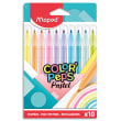 MAPED Boîte de 10 feutres de coloriage Color Pep's aux couleurs pastel assorties. Pte ogive 2,8mm photo du produit