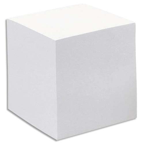 QUO VADIS Recharge bloc cube Blanc 9x9x7,5cm 590 feuilles mobiles 80g PEFC photo du produit Principale L