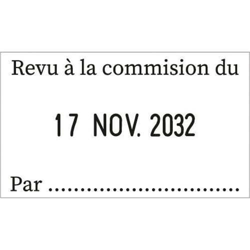 TRODAT PROLINE 5430 - 1+1 lignes - tampon société Dateur personnalisable empreinte 41x24mm photo du produit Secondaire 1 L