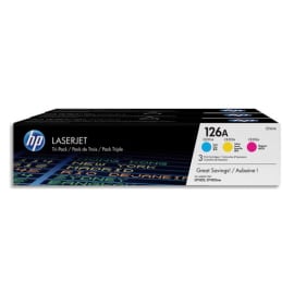 HP Pack de 3 cartouches Laser couleur CF341A photo du produit