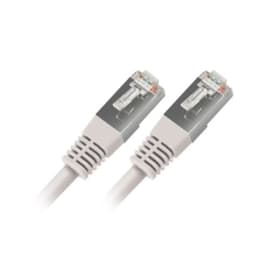 APM Câble RJ45, catégorie 6, F/UTP, droit, blanc, 15m photo du produit