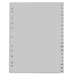 PERGAMY Jeu 20 intercalaires alphabétiques A-Z polypropylène format A4. Coloris Blanc photo du produit