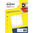 AVERY Sachet de 160 &eacute;tiquettes multi-usage Blanches 38,5 x 65 mm. Planche format A5. ETE010 photo du produit