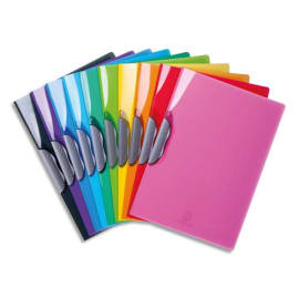 EXACOMPTA Chemises Clip Design Iderama en polypopyl&egrave;ne assorties photo du produit