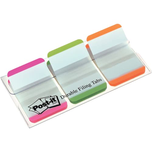 Post-it Marque-pages rigides 25,4 x 38 mm - 3 couleurs assorties (Rose,  Anis, Orange) - 3 x 22 index - Post-It® Marque-Pagefavorable à acheter dans  notre magasin