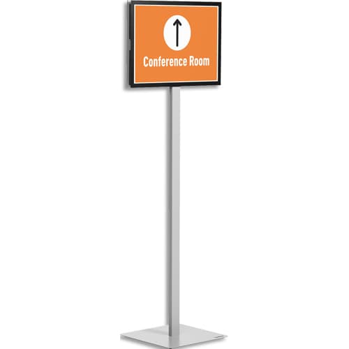 DURABLE Présentoir sur pied INFO STAND BASIC A3, affichage 2 côtés. Livré avec 2 DURAFRAME MAGNETIC noir photo du produit Principale L