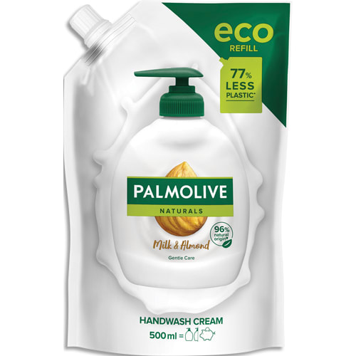 PALMOLIVE Recharge 500 ml savon liquide Palmolive Amande douce dans une recharge plus écologique photo du produit Principale L