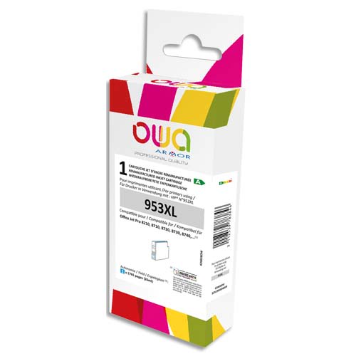 OWA - OWA Cartouche compatible Jet d'encre HP 953XL Cyan K20658OW  disponible chez ALL OFFICE