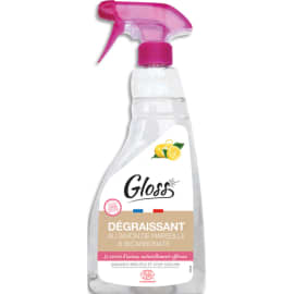 GLOSS Dégraissant au savon de marseille et bicarbonate 750ML Parfum citron 100% naturel photo du produit