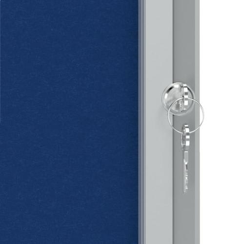 NOBO Vitrine d'affichage porte battante Premium Plus - feutre bleu - 9 x A4 - 1902556 photo du produit Secondaire 3 L