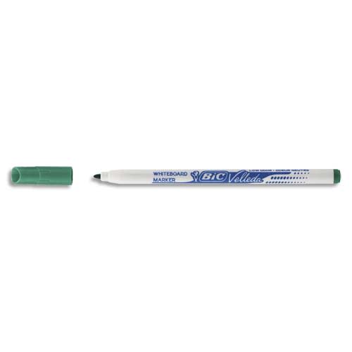 BIC Velleda 1721 Feutres pour Tableau Blanc Effaçables à Sec Pointe Conique Fine - Vert photo du produit