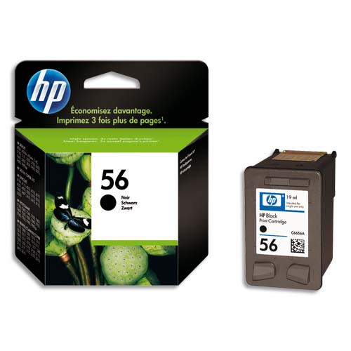 HP Cartouche Jet d'encre Noir 56 C6656AE photo du produit Principale L