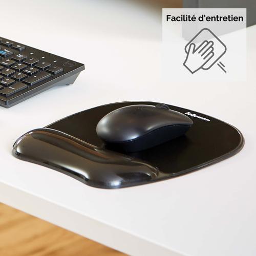 Fellowes Gel Crystal - Tapis de souris ergonomique - Repose