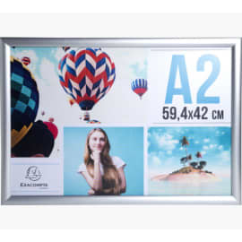 EXACOMPTA Cadre photo mural aluminium format A2 - Cristal 8294358D photo du produit