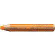 STABILO woody 3in1 crayon de couleur multi-surfaces mine extra-large (10 mm) - Orange clair photo du produit