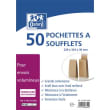 BONG Paquet de 50 pochettes kraft auto-adhésives 120g format C4 229x324 mm, soufflet 30 mm photo du produit