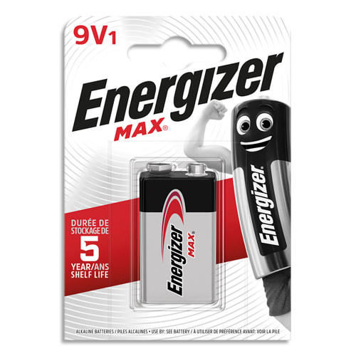 ENERGIZER Pile Max 9v 6LR61, pack de 1 pile photo du produit