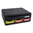 EXACOMPTA Module classement TOOLBOX MINI 4T, 1 format A4+, 3 rangements L27 H13,4xP35,5 cm Noir/Arl photo du produit