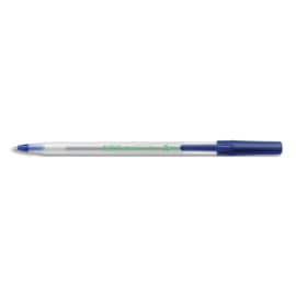 BIC Boîte de 60 stylos billes Round Stic ECOlutions 74% de matériaux recyclés. Pointe 1,0 mm. Encre bleue photo du produit