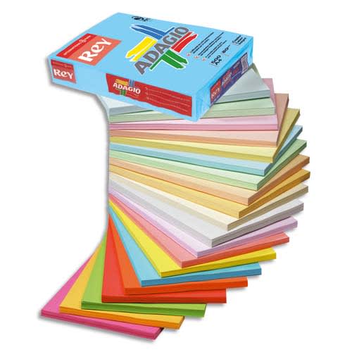 INAPA Ramette 250 feuilles papier couleur vive ADAGIO Bleu vif A4 160g ≡  CALIPAGE