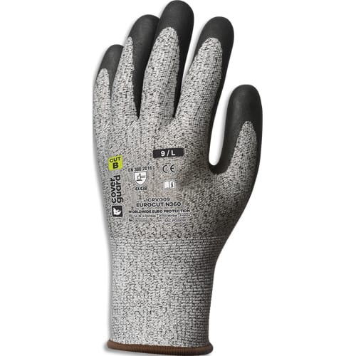 COVERGUARD Paire gants anticoupure B, enduction palmaire mousse nitrile, dextérité optimisée, grip, T10 photo du produit Principale L