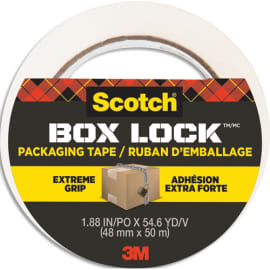 SCOTCH Ruban d'emballage papier Box Lock™ Scotch®, 48 mm x 22,8 m, adhésion extra forte photo du produit