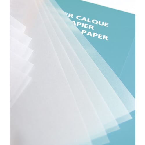 CANSON Bloc de papier calque croquis échelle 50 feuilles 90g A4 Ref-17143