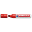 EDDING Marqueur Edding 800 permanent, corps alu - pointe biseautée- coloris Rouge photo du produit