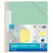 OXFORD Lot 10 Chemises rabats + élastique Topfile+ A4 pastel