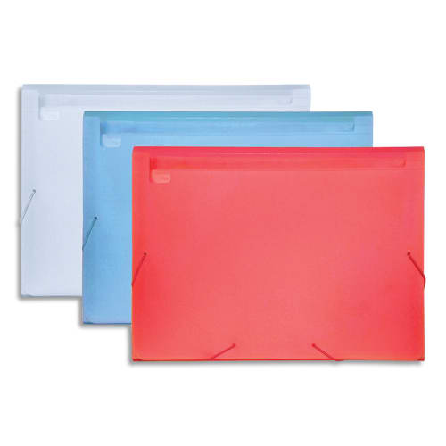 Trieur en plastique 13 compartiments, pochettes pour cartes de visite, coloris assortis photo du produit Principale L