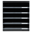 EXACOMPTA Module de classement 5 tiroirs ouverts, format A4 +. Dim (l x h x p) : 28,8 x 32 x 35 cm. Noir photo du produit Secondaire 1 S