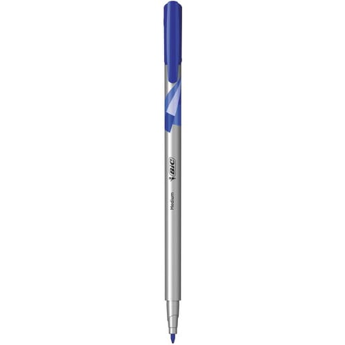 BIC® Cristal Multicolour Stylo bille à capuchon pointe large 1 mm -  Pochette de 15 coloris assortis